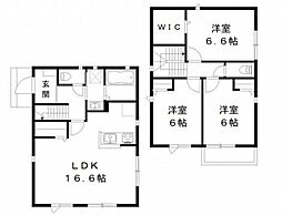 エスペランサ B棟 1階3LDKの間取り