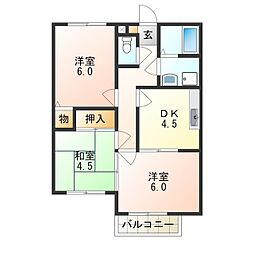 ソレイユ羽曳野 2階