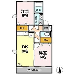 間取図画像 2DK