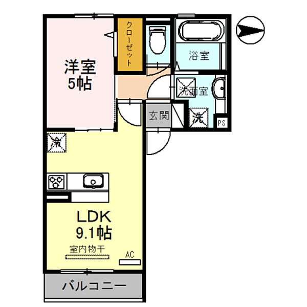 PARKSIDE新金岡 ｜大阪府堺市北区新金岡町５丁(賃貸アパート1LDK・1階・36.51㎡)の写真 その2