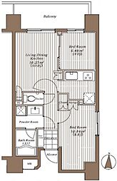 ザ・パーククロス錦糸町レジデンス 3階1SLDKの間取り