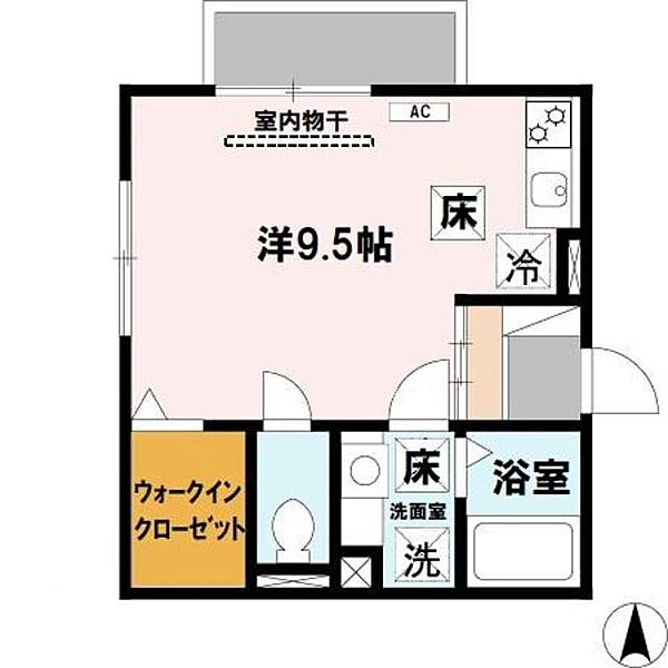 ハピネス・フューチャー　A棟 ｜和歌山県和歌山市杭ノ瀬(賃貸アパート1R・1階・27.80㎡)の写真 その2