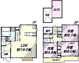Kolet国立谷保08 1階3SLDKの間取り