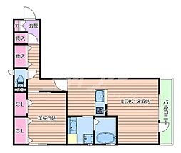 間取図画像 1LDK