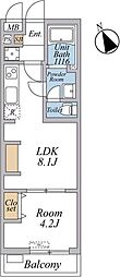 リブリ・西台 1LDKの間取図画像