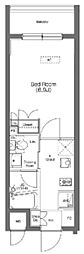 プラウドフラット蒲田 1Kの間取図画像