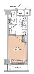 ヴェルト亀戸2 1Kの間取図画像