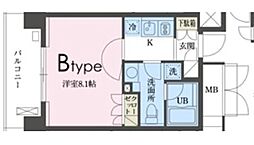 ガレリア東新宿 1Kの間取図画像