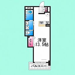 TKアンバーコート大町 ワンルームの間取図画像