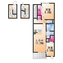 仮称)金岡町プロジェクト工事 2LDKの間取図画像