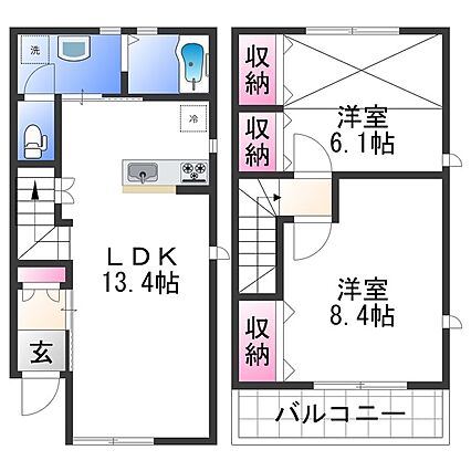レインボー花山_間取り_0