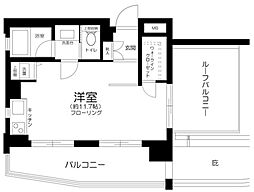 ダイナシティ方南町 ワンルームの間取図画像