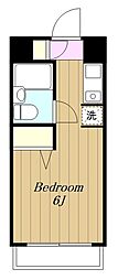 フラッツ東湘 1Kの間取図画像