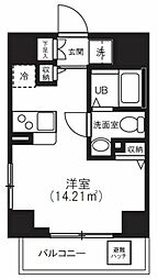 ステラコート北浦和 3階ワンルームの間取り