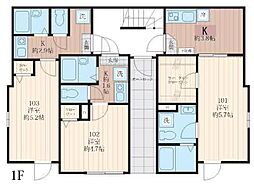 ＡＬＢＡ亀有 1階1Kの間取り