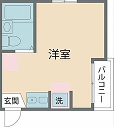 ピュアハウス ワンルームの間取図画像