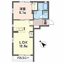 シャーメゾン八反田 203 ｜ 福島県いわき市内郷高坂町八反田34-1（賃貸アパート1LDK・2階・42.00㎡） その2