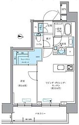 パークアクシス新大橋 1LDKの間取図画像