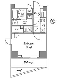 GRANPASEO田端C 1Kの間取図画像