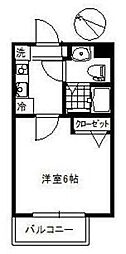 Jcパティオ 1Kの間取図画像