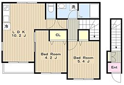 ローズ　ジャルダン 2階