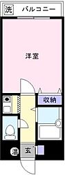 サンシティー箱崎九大前 1Kの間取図画像