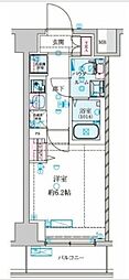 GENOVIA 南鳩ヶ谷 1Kの間取図画像