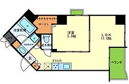 unison 1LDKの間取図画像