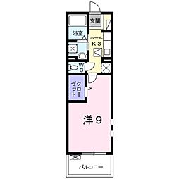 ディアコート大宮 1Kの間取図画像