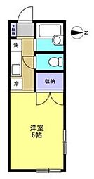 ルグラン南大沢 1Kの間取図画像