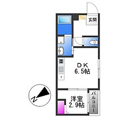 間取図画像 1DK