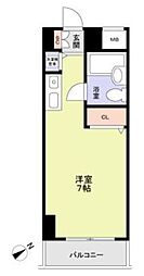 ウインザーパレス川口 ワンルームの間取図画像