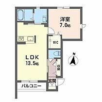 クオーレ B102 ｜ 岩手県盛岡市東安庭２丁目7-5（賃貸アパート1LDK・1階・48.29㎡） その2