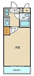日神パレス西横浜 1Kの間取図画像