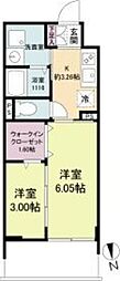 WORVE吹田江坂 2Kの間取図画像
