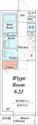リブリ・HIRAS 1Kの間取図画像