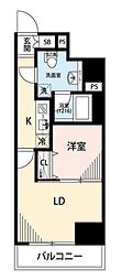 プレール・ドゥーク板橋本町2 1LDKの間取図画像