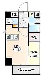 R-LINK南福岡 1LDKの間取図画像