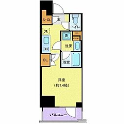 東京メトロ銀座線 浅草駅 徒歩5分の賃貸マンション 3階1Kの間取り