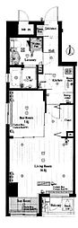エスアール自由が丘 1LDKの間取図画像