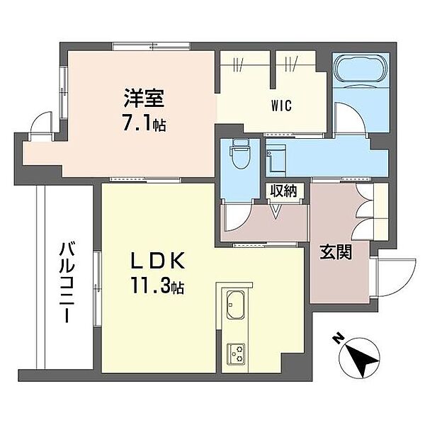 ゼットランド江ノ島 00403｜神奈川県藤沢市片瀬海岸２丁目(賃貸マンション1LDK・4階・53.25㎡)の写真 その2