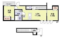 MITSUIKEGARDEN 2LDKの間取図画像