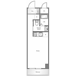 ダイアパレス御徒町第三 2階ワンルームの間取り
