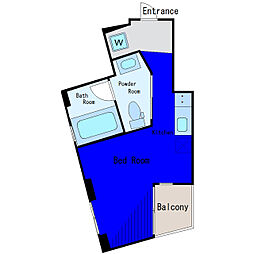 JR京浜東北・根岸線 大井町駅 徒歩8分の賃貸マンション 3階ワンルームの間取り
