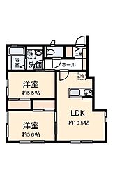BlancHoyu 2LDKの間取図画像