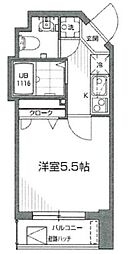 グランアセット早稲田 7階1Kの間取り