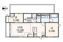 (仮称)中央2丁目メゾン 2LDKの間取図画像
