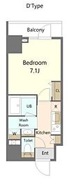 北区昭和町2丁目マンション 1Kの間取図画像