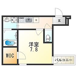 南海高野線 我孫子前駅 徒歩6分の賃貸アパート 3階1Kの間取り