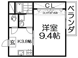 S.stage 1Kの間取図画像